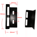 TRADEBASE Fly Screen Door Latch Snib Sliding Kit with Striker Plate 3 Piece - Image 6