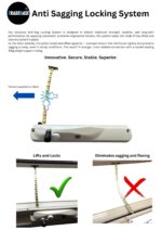 TRADEBASE Window Chain Winder | Left Hand Awning Winder | White | Lockable Keyed Alike - Image 12