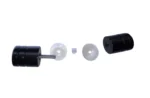 Glass Door Knob Pull Push Handle | Bathroom Shower |Aluminum Alloy | Black |Twin Pack - Image 2
