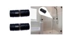 Shower Door Knob Handle Black Pull 2 pack