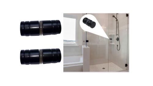Shower Door Knob Handle Black Pull 2 pack Shower Door Knob Handle Black Pull 2 pack
