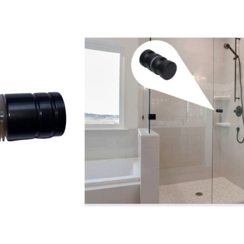 Shower Door Knob Handle Black Pull-replacement