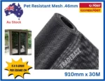 TRADEBASE 30Meters x 910mm Paw Resist Flyscreen Insect Mesh Pet Owners - Image 2