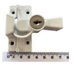 TradeBase Window Lock  Double Hung Sash | Silver Grey | Keyed Alike Wide Base - Image 4