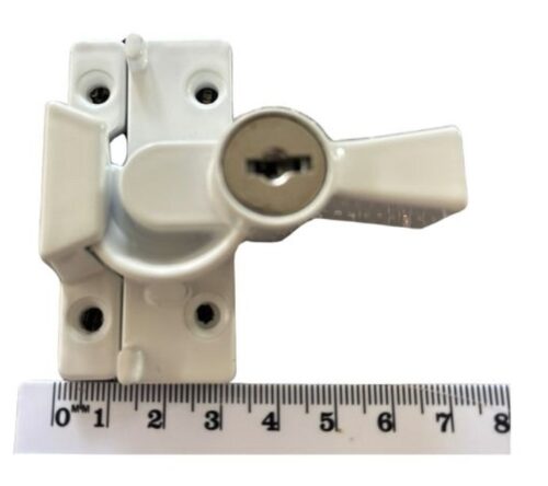 TradeBase Window Lock  Double Hung Sash | Silver Grey | Keyed Alike Wide Base - Image 4