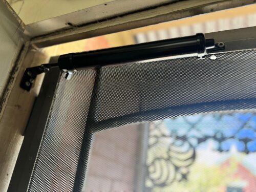 Security Screen Door Closer Pneumatic | One Touch Adjust  | Universal | Black - Image 5
