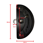 TRADEBASE® Fly Screen Door Latch Sliding Kit with Lock, Snib & Striker Plate – 3-Piece Set - Image 6