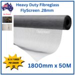 1800mm x 50Metre Fibreglass Insect Fly Screen | Alkaline Free | Heavy Duty .28mm Thick - Image 2
