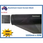 30m Roll x 1220mm Aluminium Door Window Mesh Flyscreen