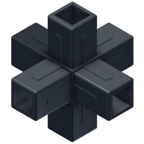 Aluminium-connector-6-way-leg-fitting-for-25mm-Tube-Frames-racking