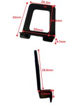 Flyscreen Lift Tab Finger Pull Grip Replacement | Suits Most 25mm Frames - Image 2
