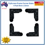 Flyscreen-frame-corner-stake-9mm-22mm-4-pack