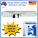 window-winder-white-birch-cream-lockable-keyed-alike-left-hand-300mm-chain-awning