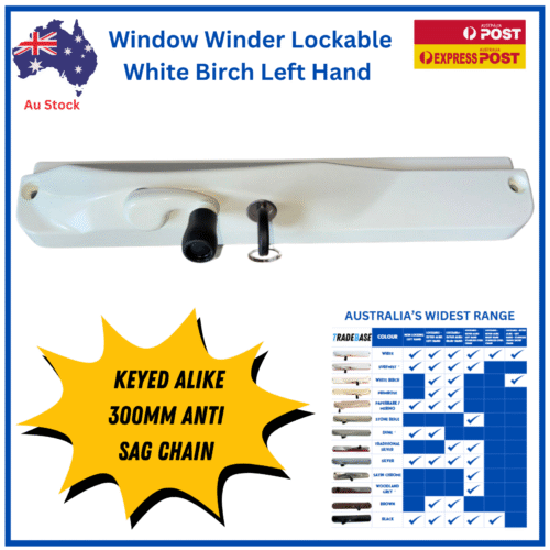 window-winder-white-birch-cream-lockable-keyed-alike-left-hand-300mm-chain-awning