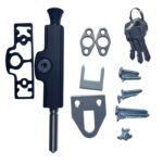 patio-bolt-door-timber-aluminium-sliding-hinged-black-156mm-49mm-9.5mm-stainless steel-3-keys-keyed-included parts