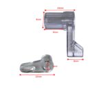 Flyscreen Swivel Clip | 25 × 11mm Offset | Clear - Image 2