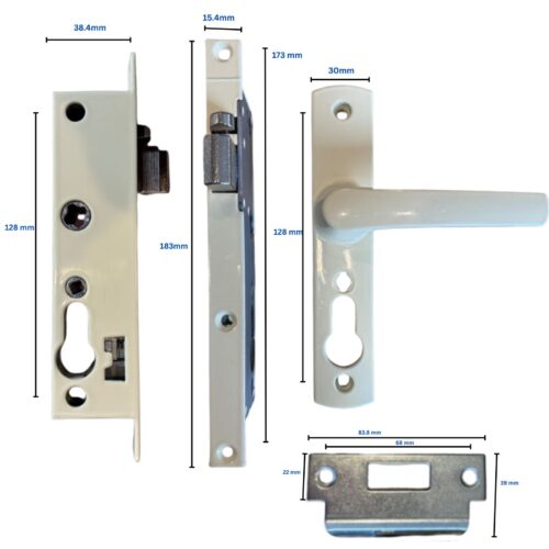 Security Screen Door Lock Hinged | Primrose® | Snib | Cylinder Not Included - Image 3