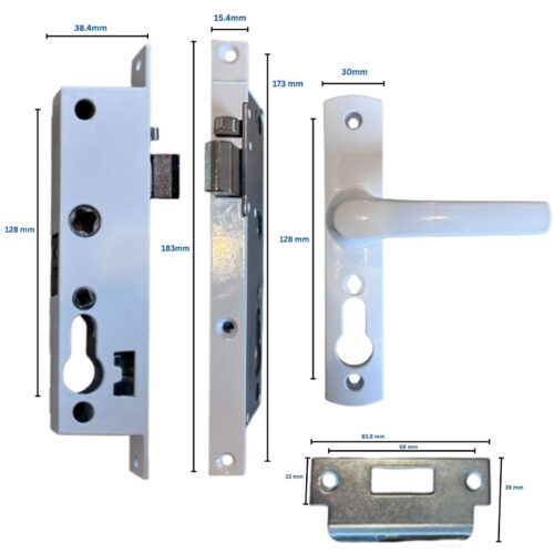 Security-door-screen-lock-hinged-replacement-with-cylinder-dimensions-white