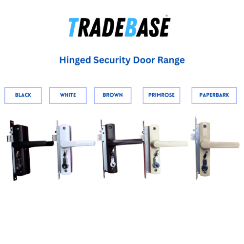 Security Screen Door Lock Hinged | Primrose® | Snib | Cylinder + 3 Keys - Image 3