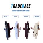 Security Screen Door Lock Hinged | Brown | Snib | Cylinder Not Included - Image 6