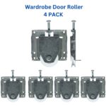 Sliding Carriage Wardrobe Robe Door Roller | Concave Wheel | Cupboard |Screen | Glass |  4Pack