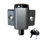 Mini Push Lock Door & Window Lock | Silver Grey  | 4 pack - Image 2