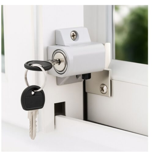 Mini Push Lock Door & Window Bolt | White | 4 Pack - Image 7