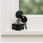 TradeBase Mini Push Lock Window and Door Lock | Black - Image 5