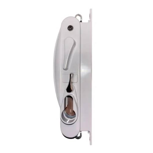 White parrot beak snib for sliding security screen doors, suits Whitco® – TradeBase Australia