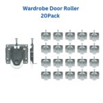 Sliding Carriage Wardrobe Robe Door Roller | Convex Wheel | Cupboard |Screen | Glass |  20 Pack