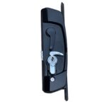 Sliding Security Barrier Door Lock | Black | Cylinder + 3 Keys
