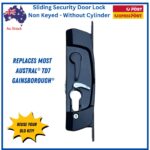 Sliding Security Barrier Door Lock | Black | Non Keyed - Image 4