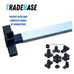 Aluminium Square Tube 25 x 25mm 1.2mm Gauge | Anodised Silver - 450mm - Image 2