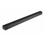 Aluminium Square Tube 25.4 × 25.4 mm | 1.2 mm Gauge | Black | 1800 mm