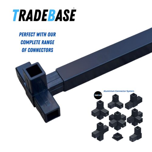 Aluminium Square Tube 25.4 × 25.4 mm | 1.2 mm Gauge | Black | 1800 mm - Image 4