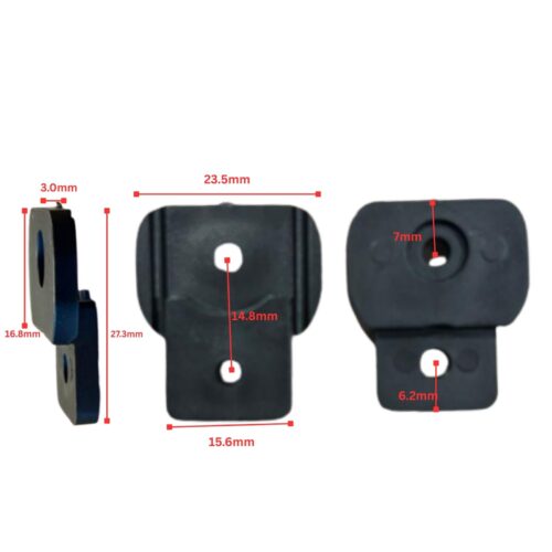 Sliding Screen Door Guide Block | Universal Fit | Black 23.5mm - Image 4