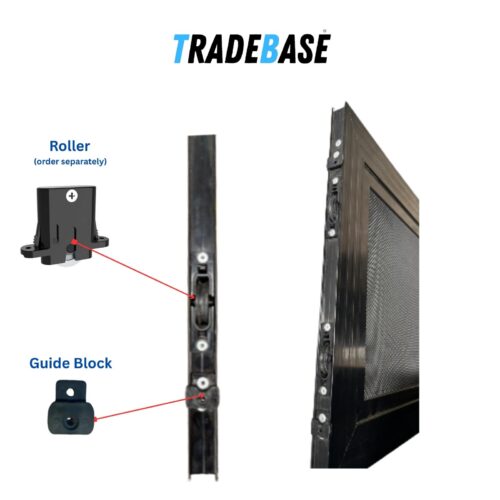 Sliding Screen Door Guide Block | Universal Fit | Black 23.5mm - Image 5