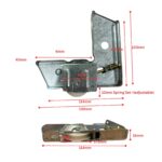 Security Door Corner Stake Carriage | Adjustable Glavanised Cassette | Acetal Bearing Roller | 25kg - Image 4