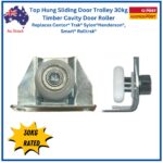 Top Hung Sliding Door Trolley | Timber Cavity Door | Acetal Roller - Image 3