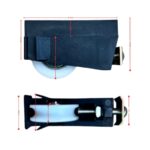 Adjustable carriage and 32mm roller for A&L® sliding doors - bottom view showing 32mm acetal roller wheel with bearing