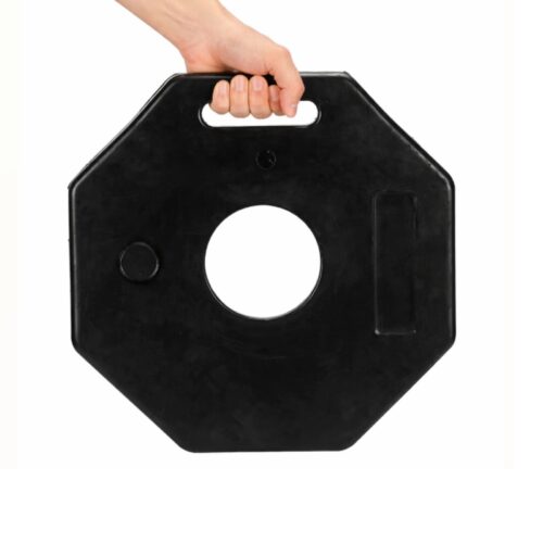 TradeBase 6kg Safety Bollard with Rubber Base and PVC Stem