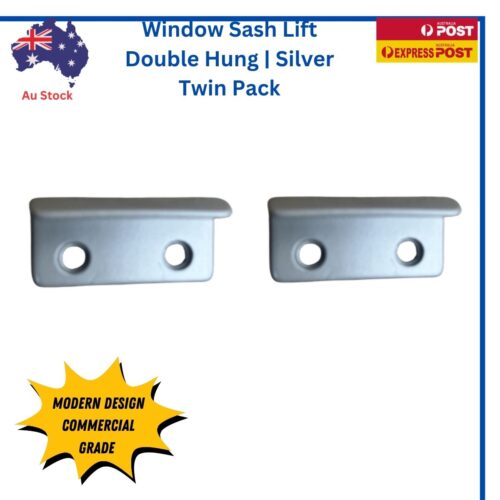 Window Sash Lift Double Hung Silver Twin Pack - eBay hero showing two units
