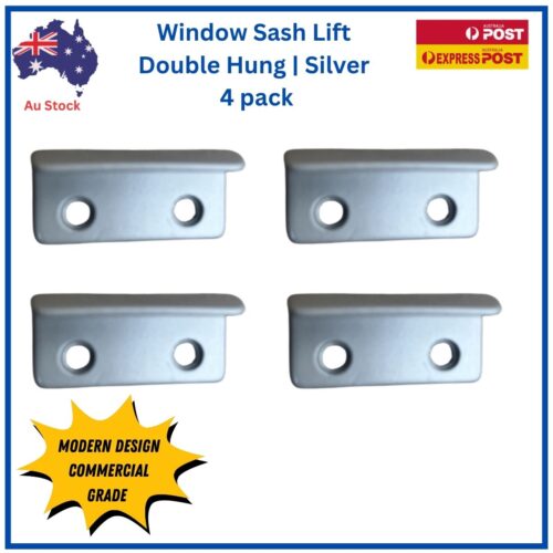 Window Sash Lift Double Hung Silver 4 Pack - eBay hero showing four units