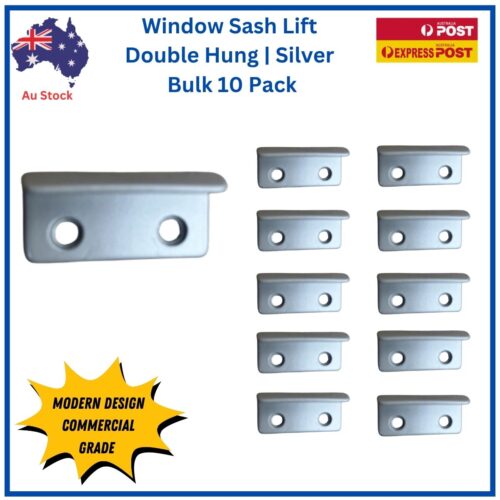 Window Sash Lift Double Hung Silver Bulk 10 Pack - eBay hero showing ten units