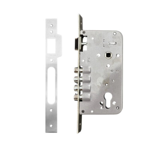 Delf 9068 mortice lock body with strike plate and fixing screws