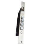 Delf 9068 mortice lock body — side view showing stainless steel construction