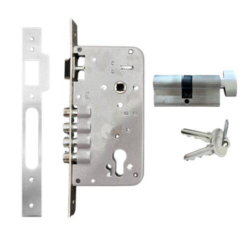 Delf mortice lock set — body, strike plate and fixing screws