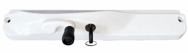 TradeBase left hand white window winder lockable - body on left, chain attaches on right