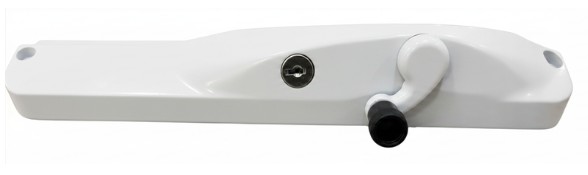 TradeBase right hand white window winder - body on right, chain attaches on left