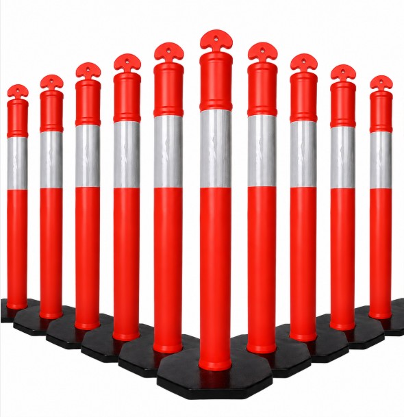 bollard-safety-6kg-1150mm-refective-tape-AS1906.1-AS-1742-orange-hi-viz-10pack-bulk ollard-safety-6kg-1150mm-refective-tape-AS1906.1-AS-1742-orange-hi-viz-10pack-bulk